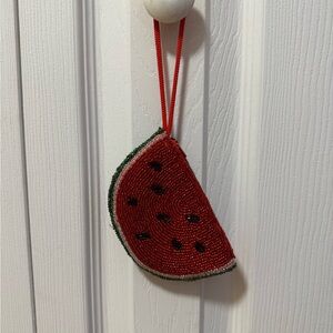 Beaded Watermelon Coin Purse
